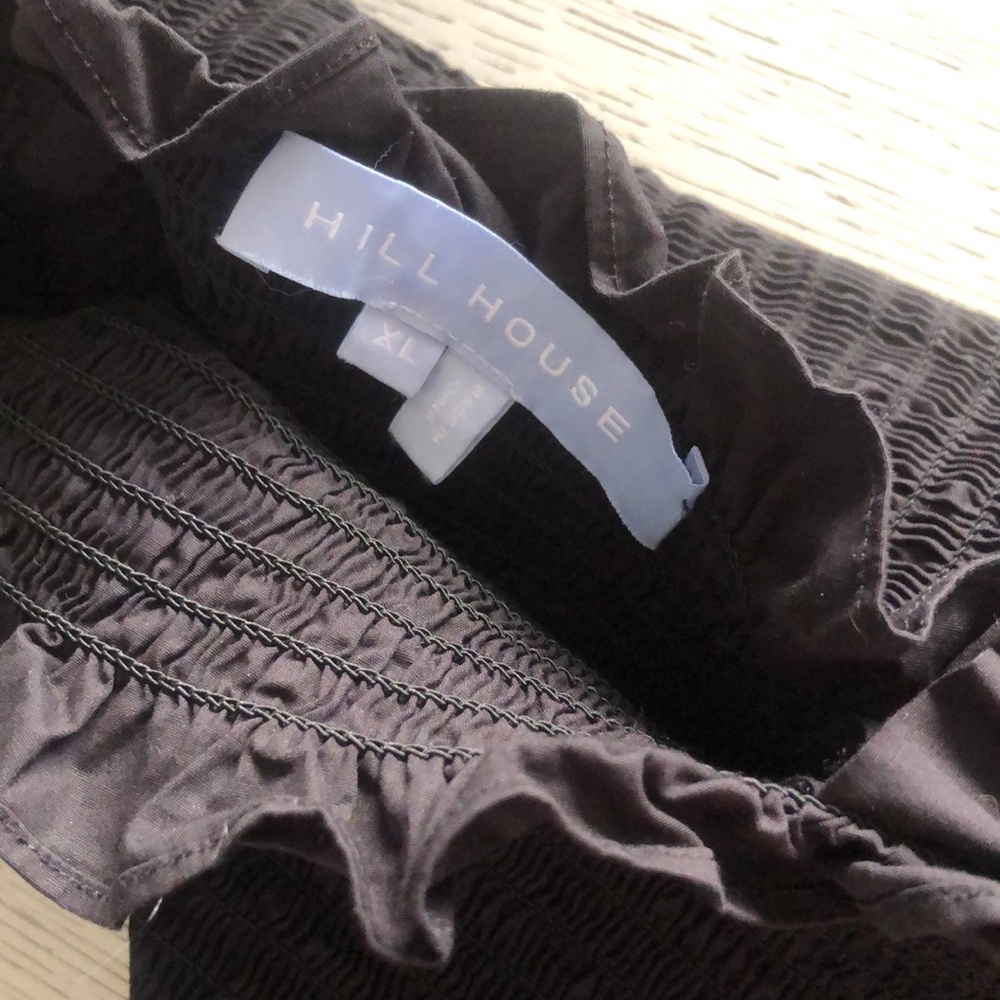 HILL HOUSE Black Ruffled Women's Top Size XL - Picture 4 of 5